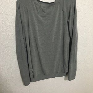 Gray workout shirt